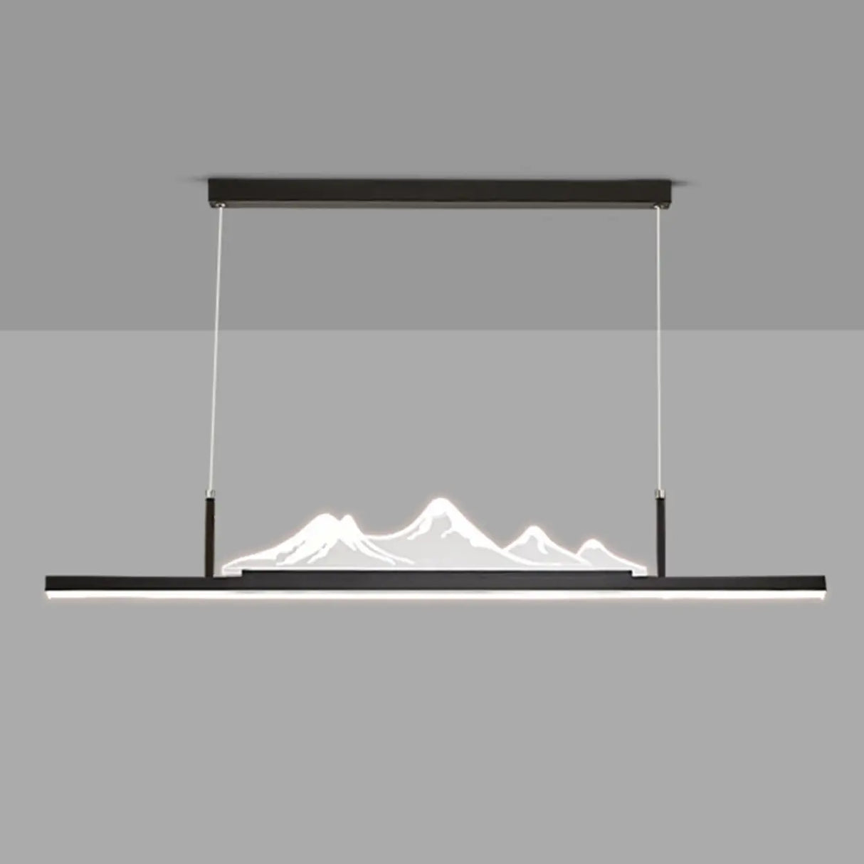 Trendy Mountain and Linear Modern Island Pendant Light Image - 11