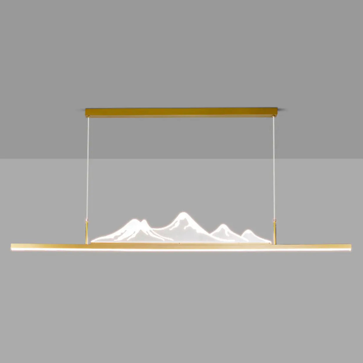 Trendy Mountain and Linear Modern Island Pendant Light Image - 13