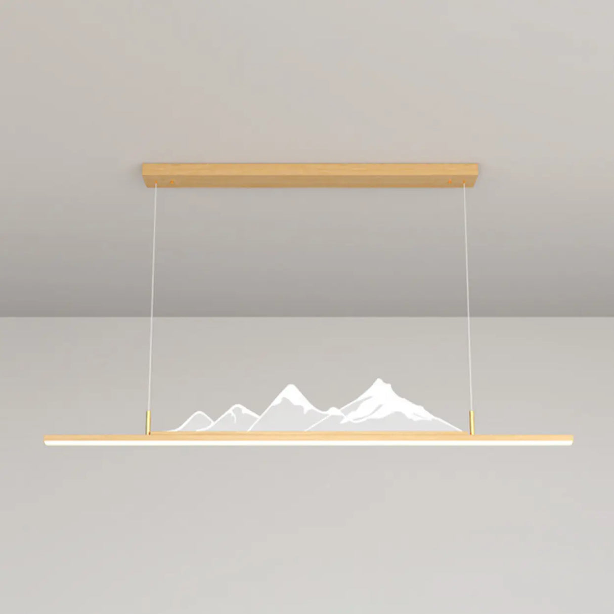 Trendy Mountain and Linear Modern Island Pendant Light Image - 14