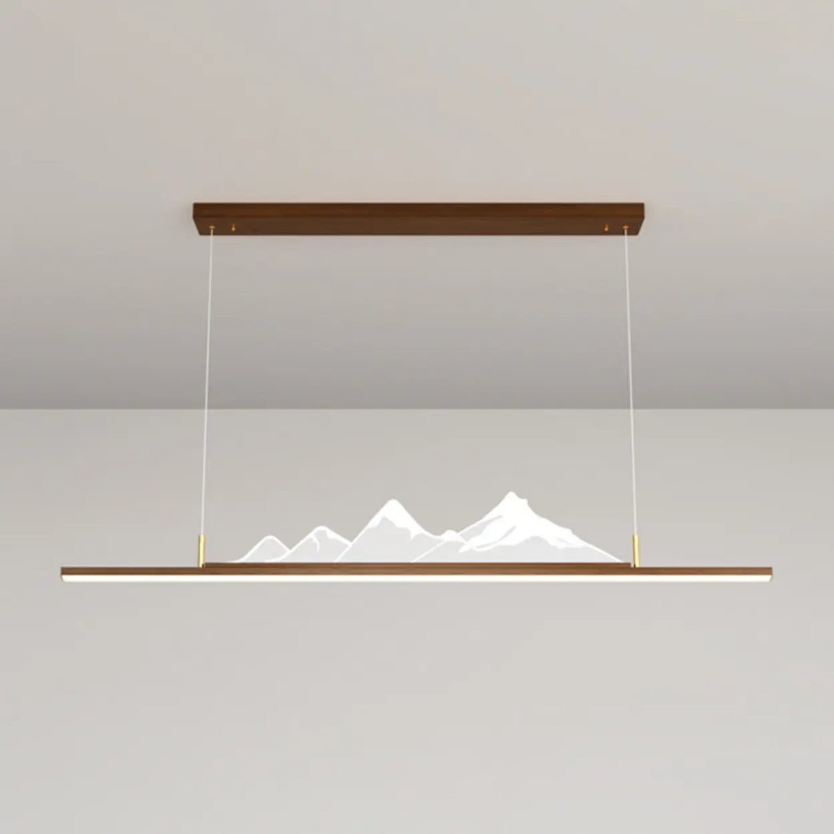 Trendy Mountain and Linear Modern Island Pendant Light Image - 15