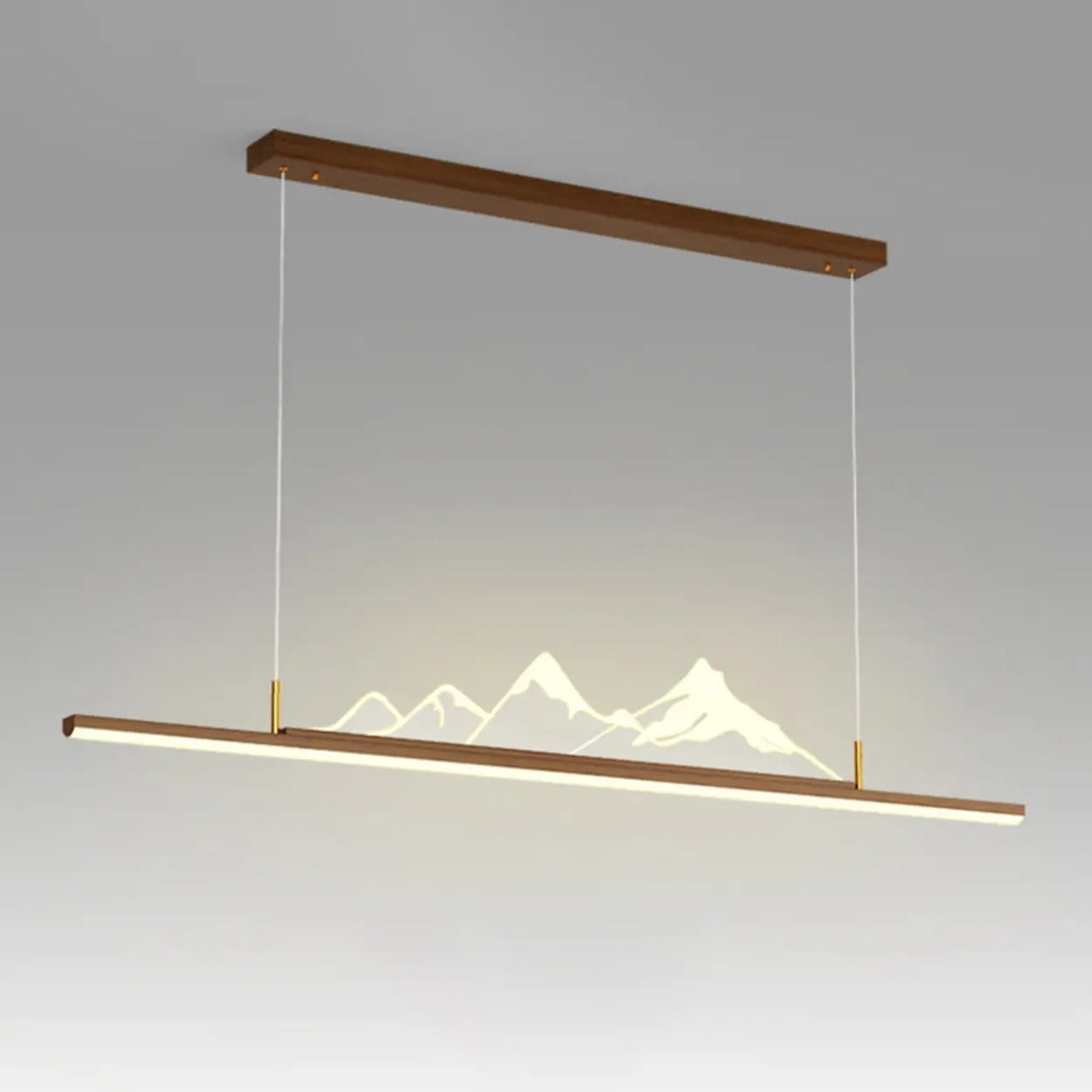Trendy Mountain and Linear Modern Island Pendant Light Image - 16