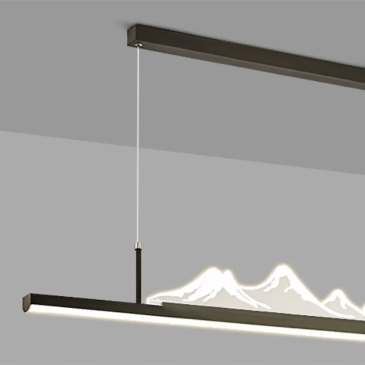 Trendy Mountain and Linear Modern Island Pendant Light Image - 19