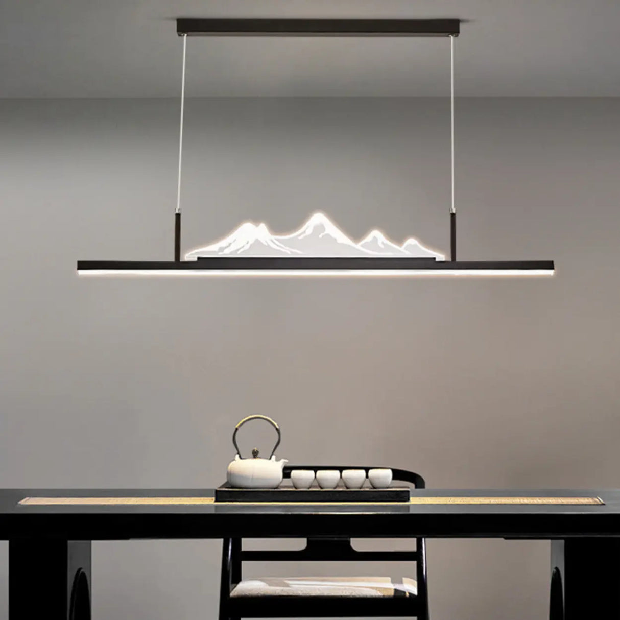 Trendy Mountain and Linear Modern Island Pendant Light Image - 20