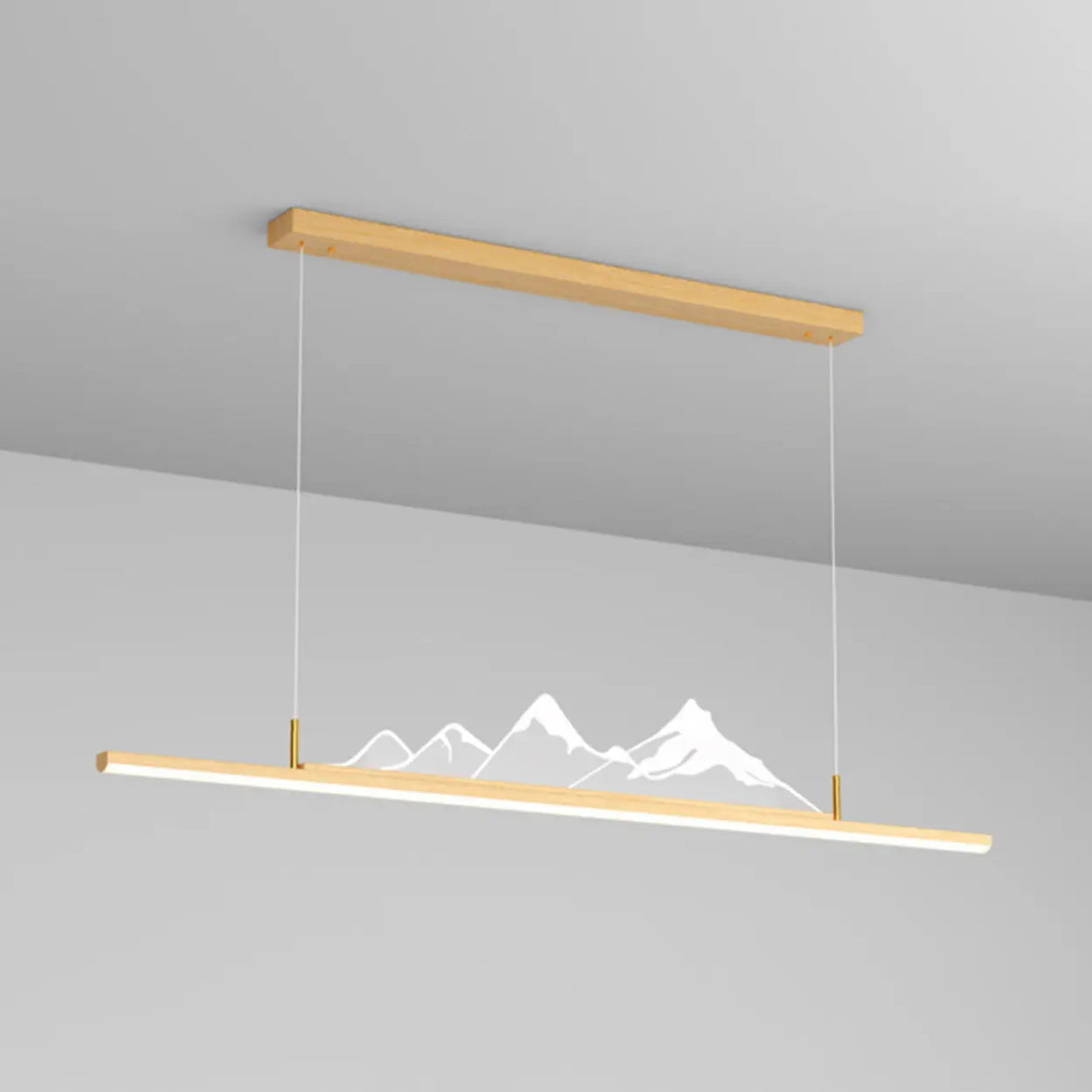 Trendy Mountain and Linear Modern Island Pendant Light Image - 7