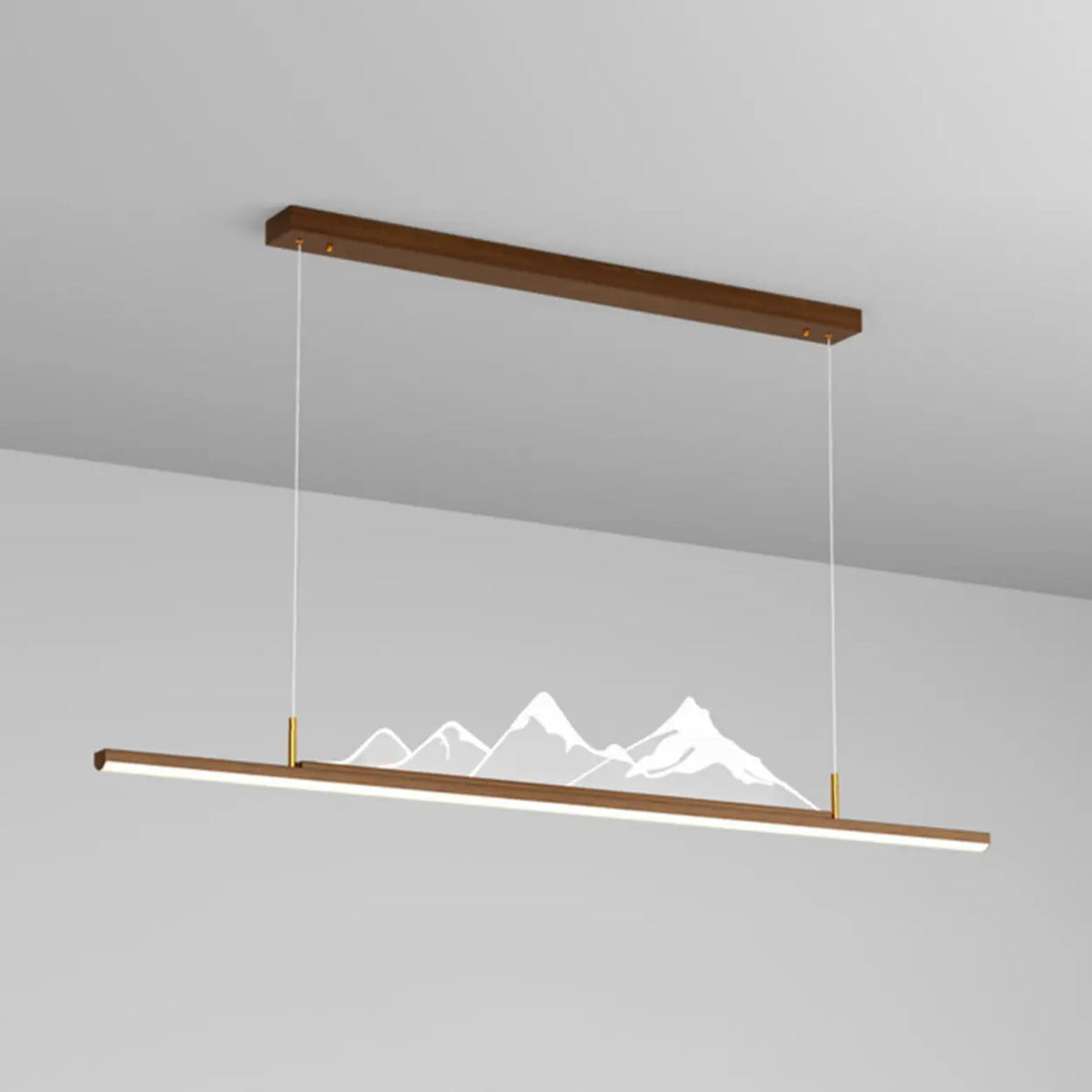Trendy Mountain and Linear Modern Island Pendant Light Image - 9