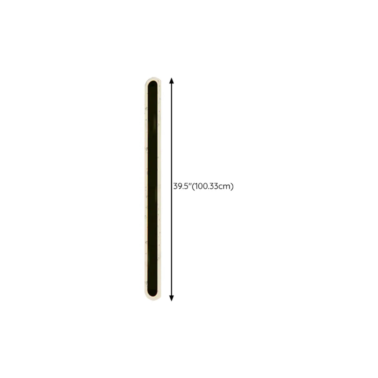 Trendy Oval Long Strip Outdoor LED Wall Light Black Image - 14