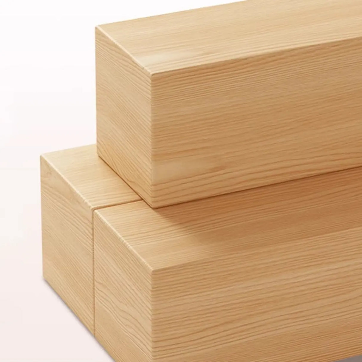 Triangle Natural Finish Pine Wood Shelves Coat Rack Image - 10