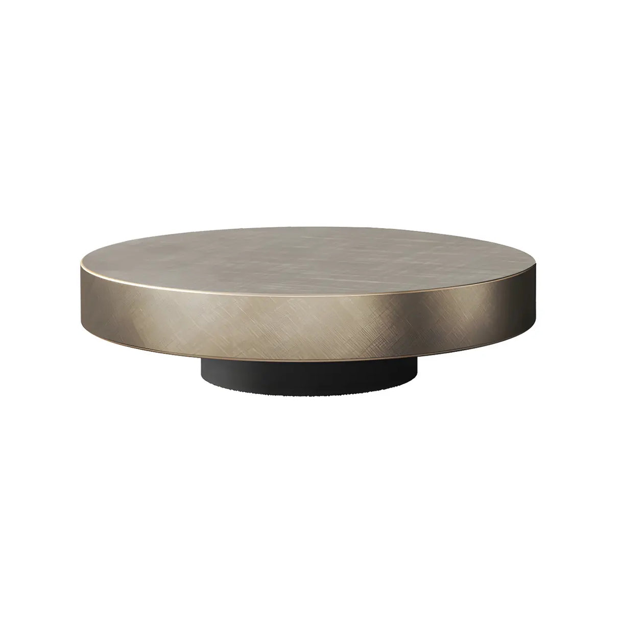 Tropical Brown Metal Round Steel Base Nesting Tables Image - 10