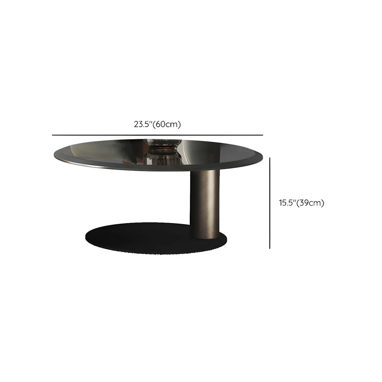 Tropical Brown Metal Round Steel Base Nesting Tables Image - 21
