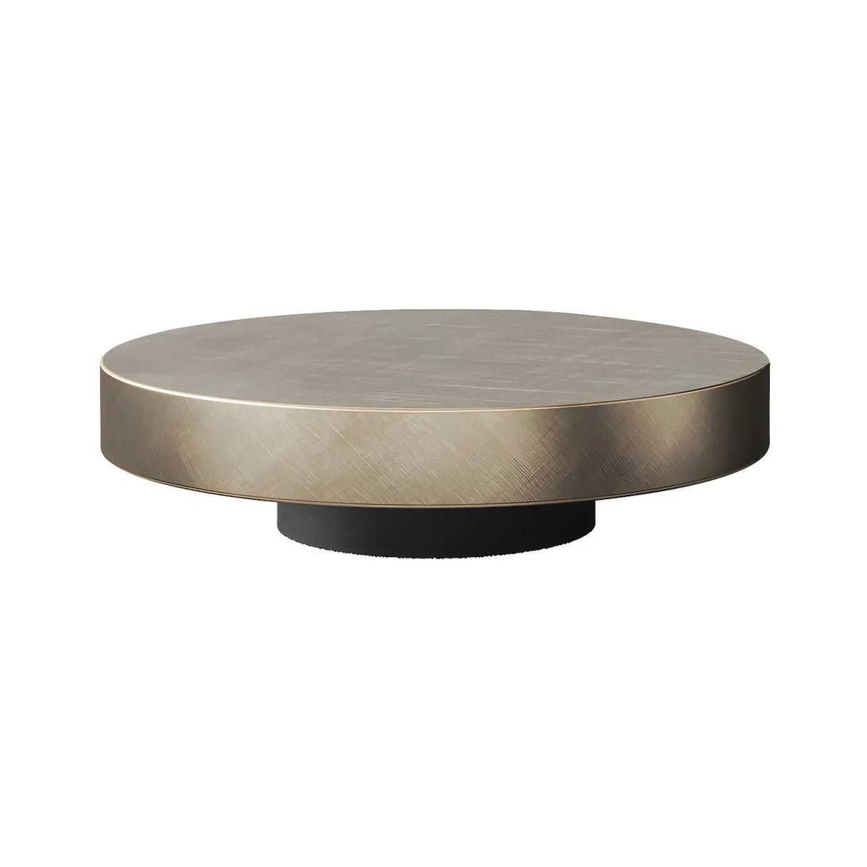 Tropical Brown Metal Round Steel Base Nesting Tables Image - 3