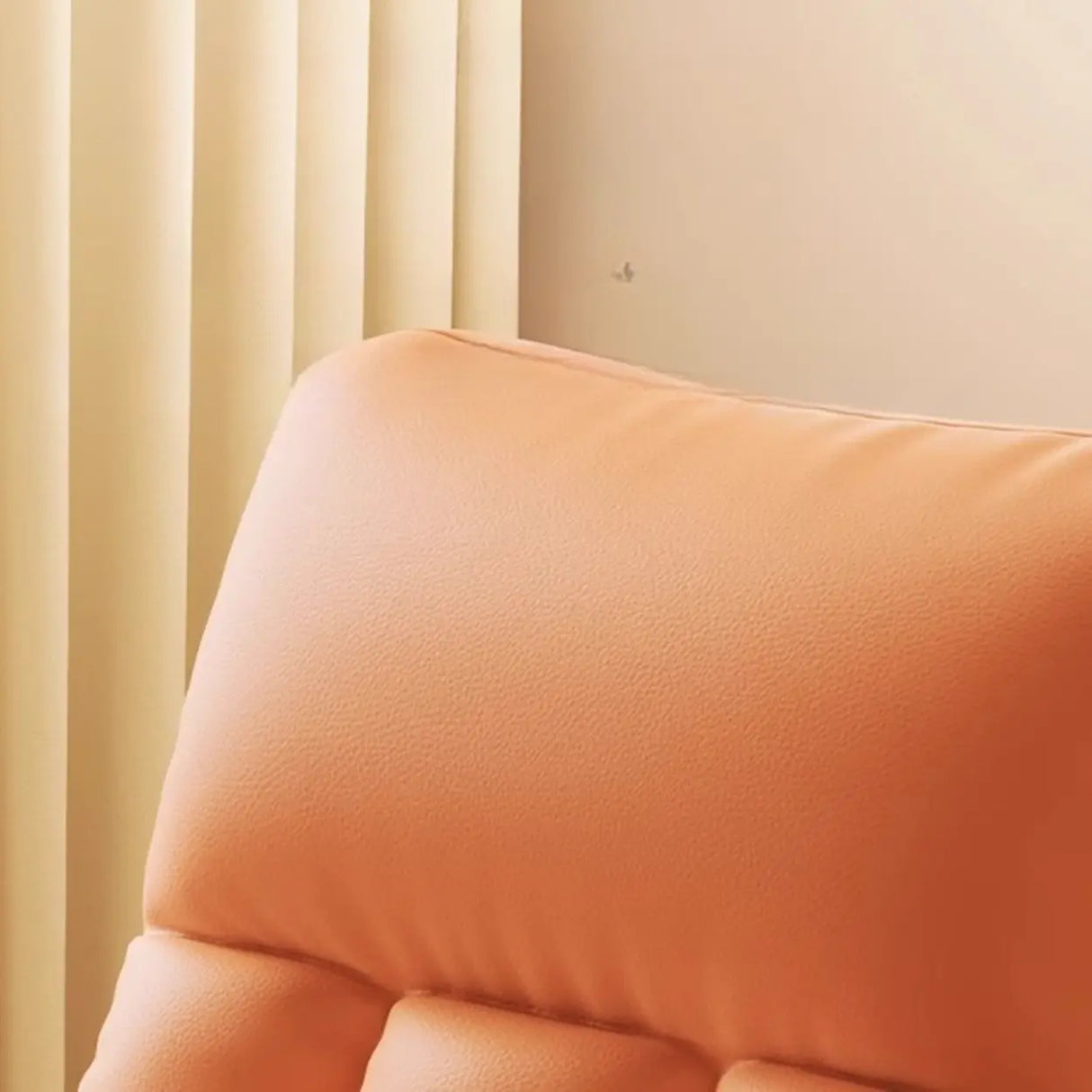 Twilight Orange Stain Resistant Round Arm Rocking Chair Image - 10