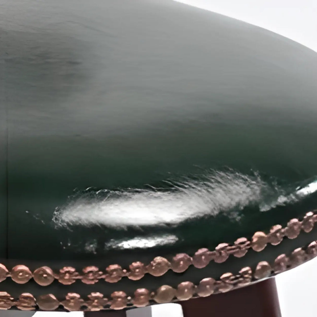 Unfinished Wood Round Low Back Leather Bar Stools Image - 7