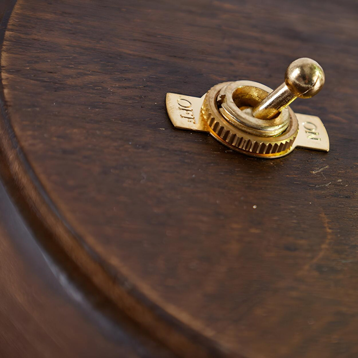 Unique Art Rock Shape Glass Shade Wood Base Table Lamp Image - 11