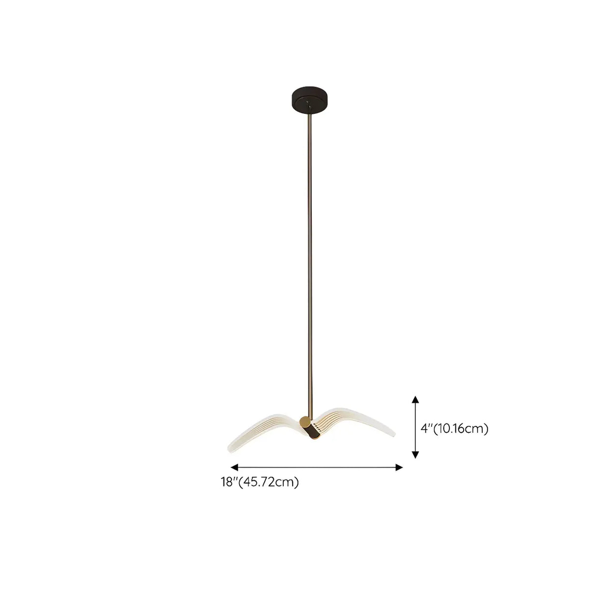 Unique Bedroom Clear Acrylic Seagull Bird LED Pendant Light