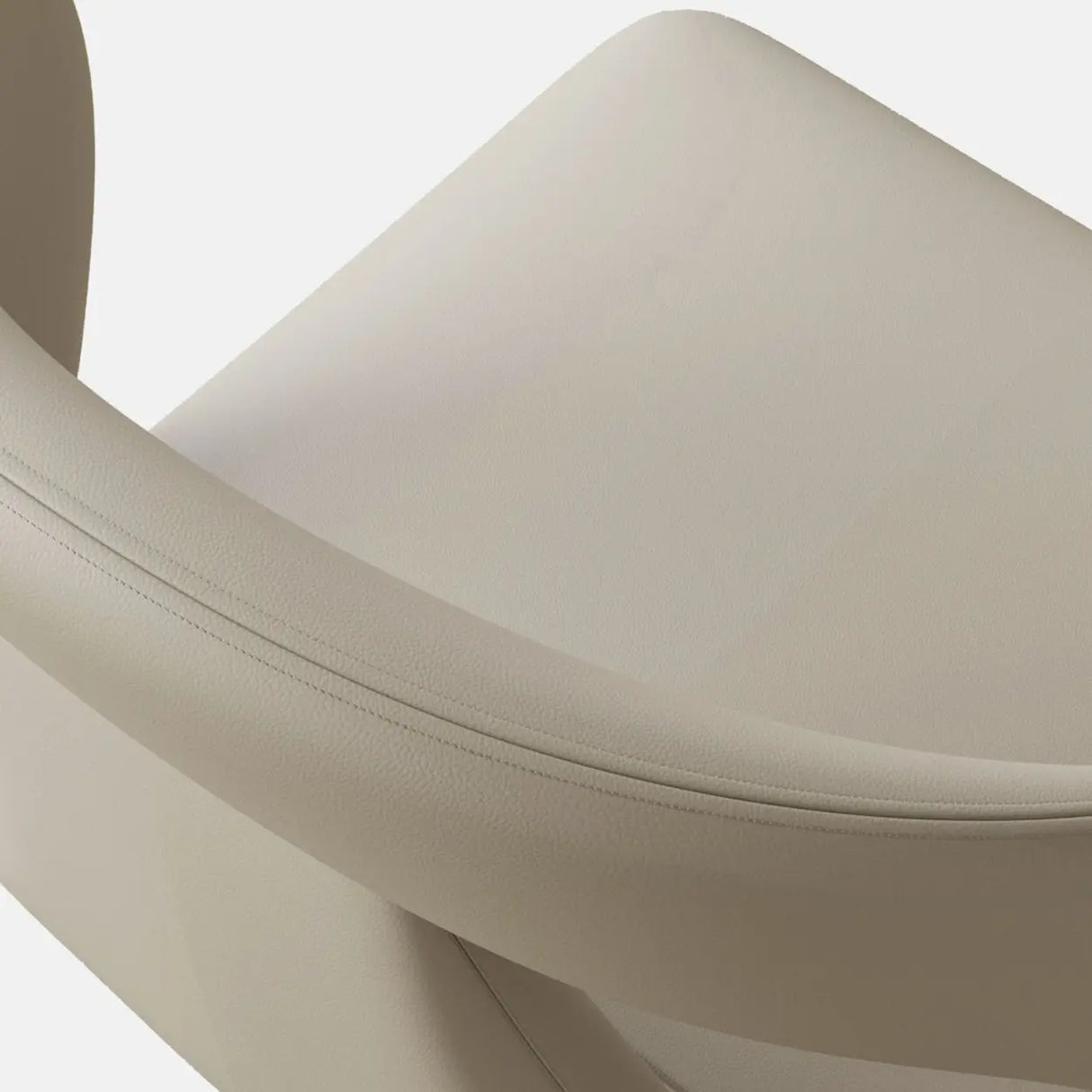 Unique Faux Leather Armless Upholstered Dining Chair Image - 9