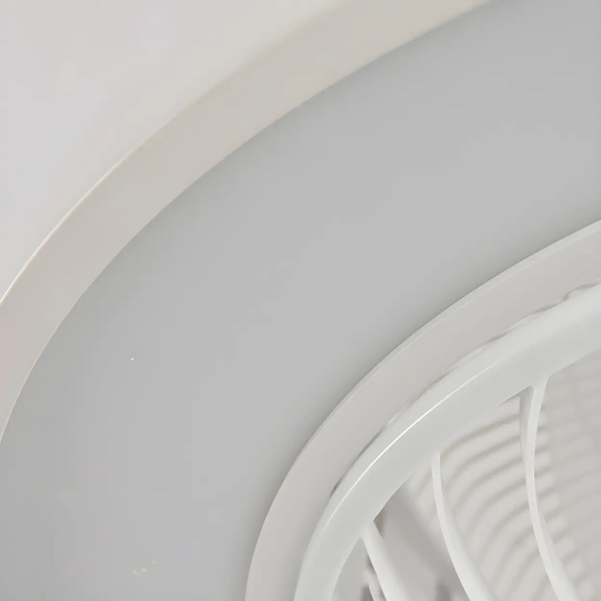 Unique Hollow Round Bladeless Ceiling Fan With Light Image - 11