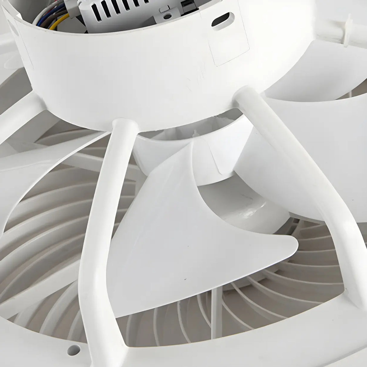 Unique Hollow Round Bladeless Ceiling Fan With Light Image - 12