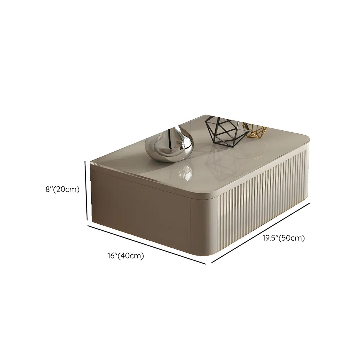 Unqiue Wall Mounted White Nightstand with Shelf and Light