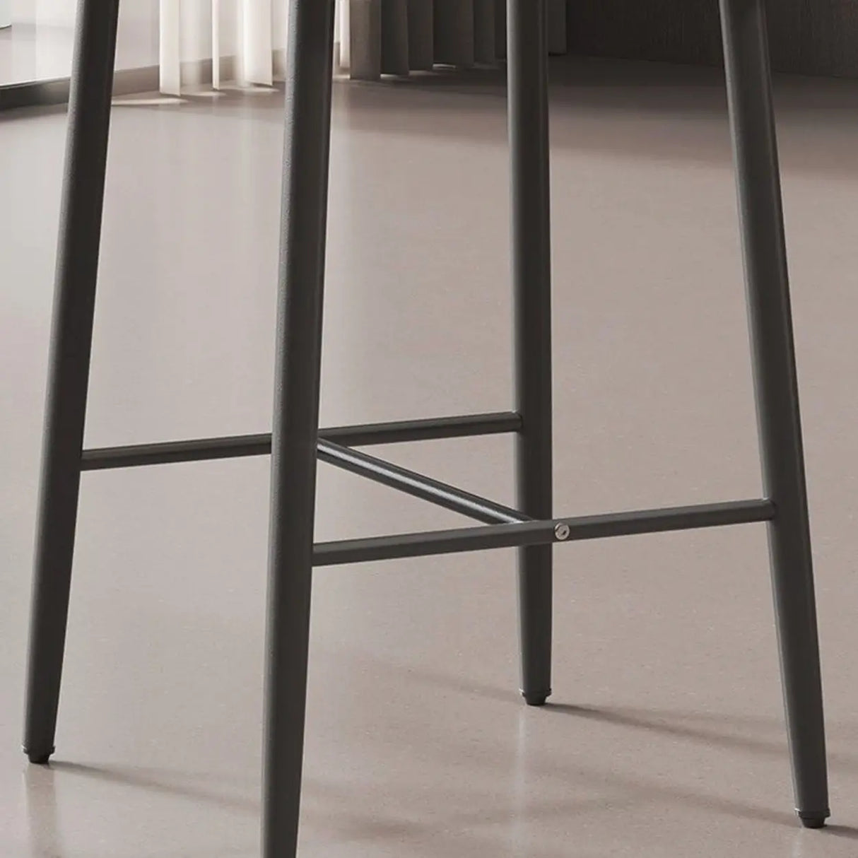 Upholstered Modern Low Back Counter Height Bar Stool Image - 13