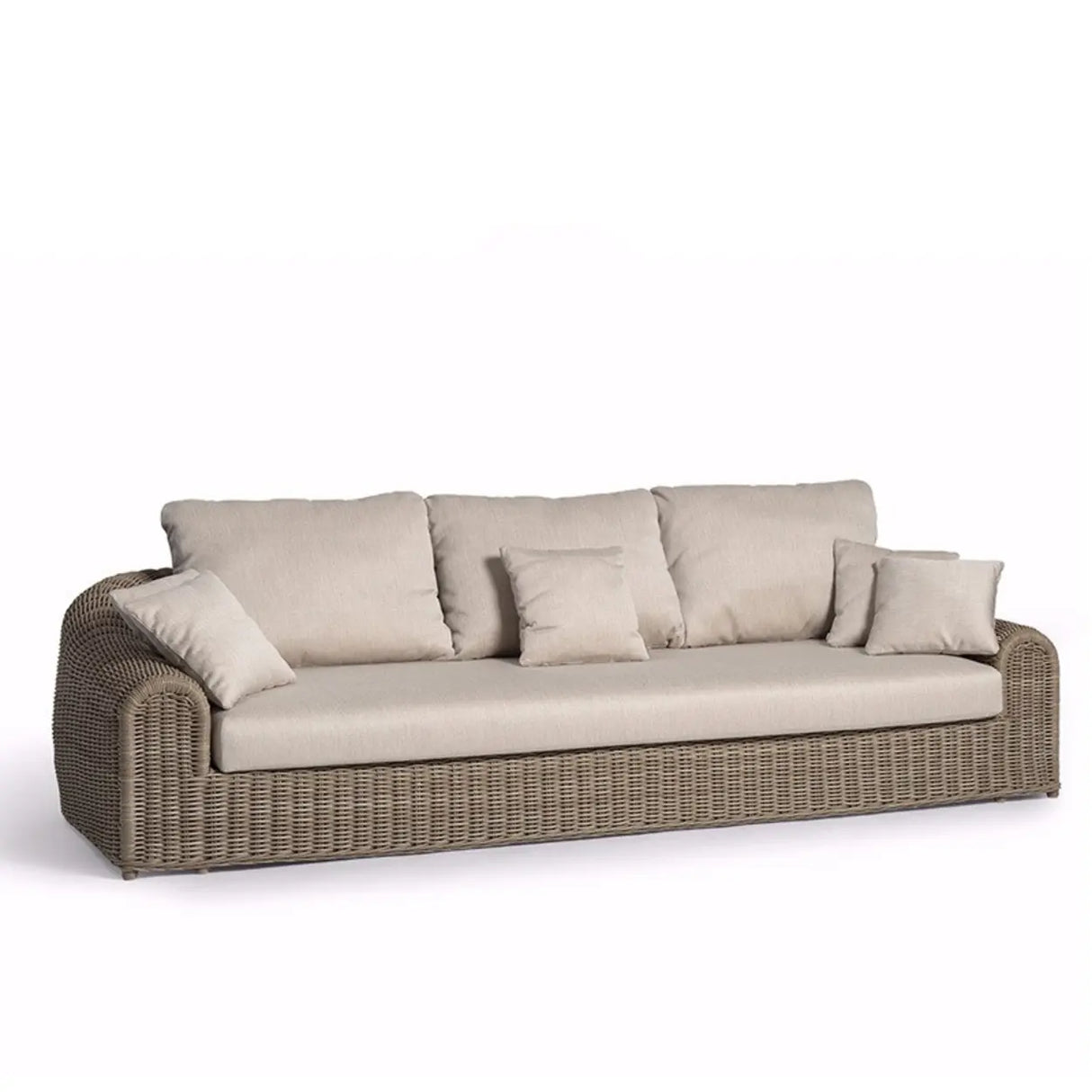 UV Resistant Compact Wicker Cocoa Patio Conversation Sets Image - 3