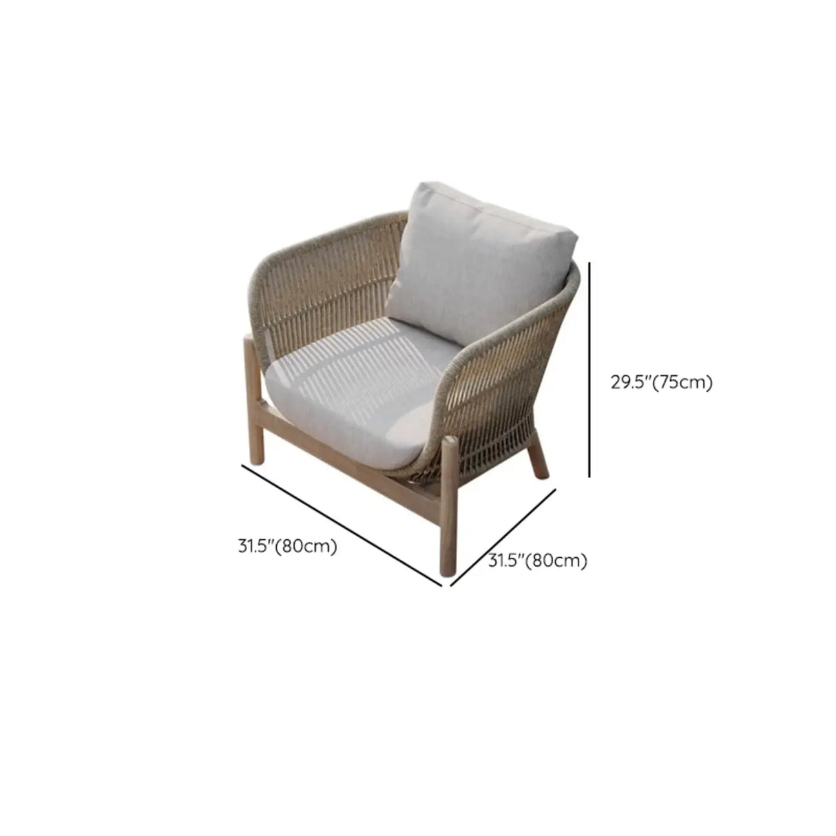 UV Resistant Modern Beige Rattan Outdoor Patio Sofa Set Image - 14