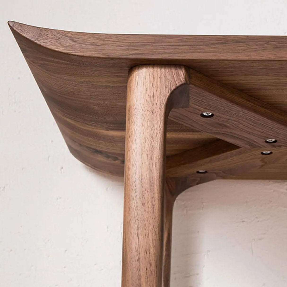 Versatile Rectangular Elm Cocoa Sleek Entryway Table Image - 4