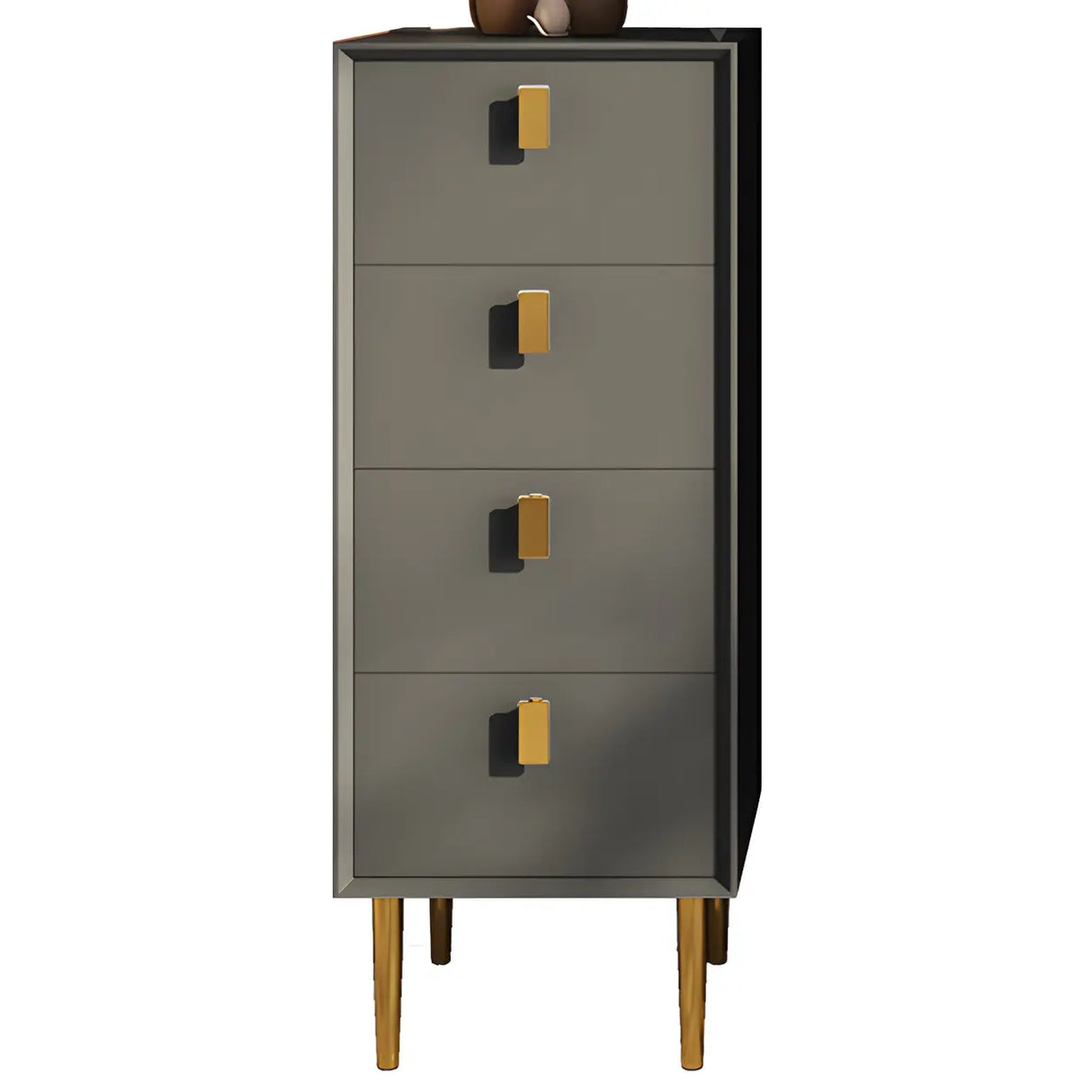 Vertical Glam Beige Pine Wood Dresser for Bedroom Image - 10