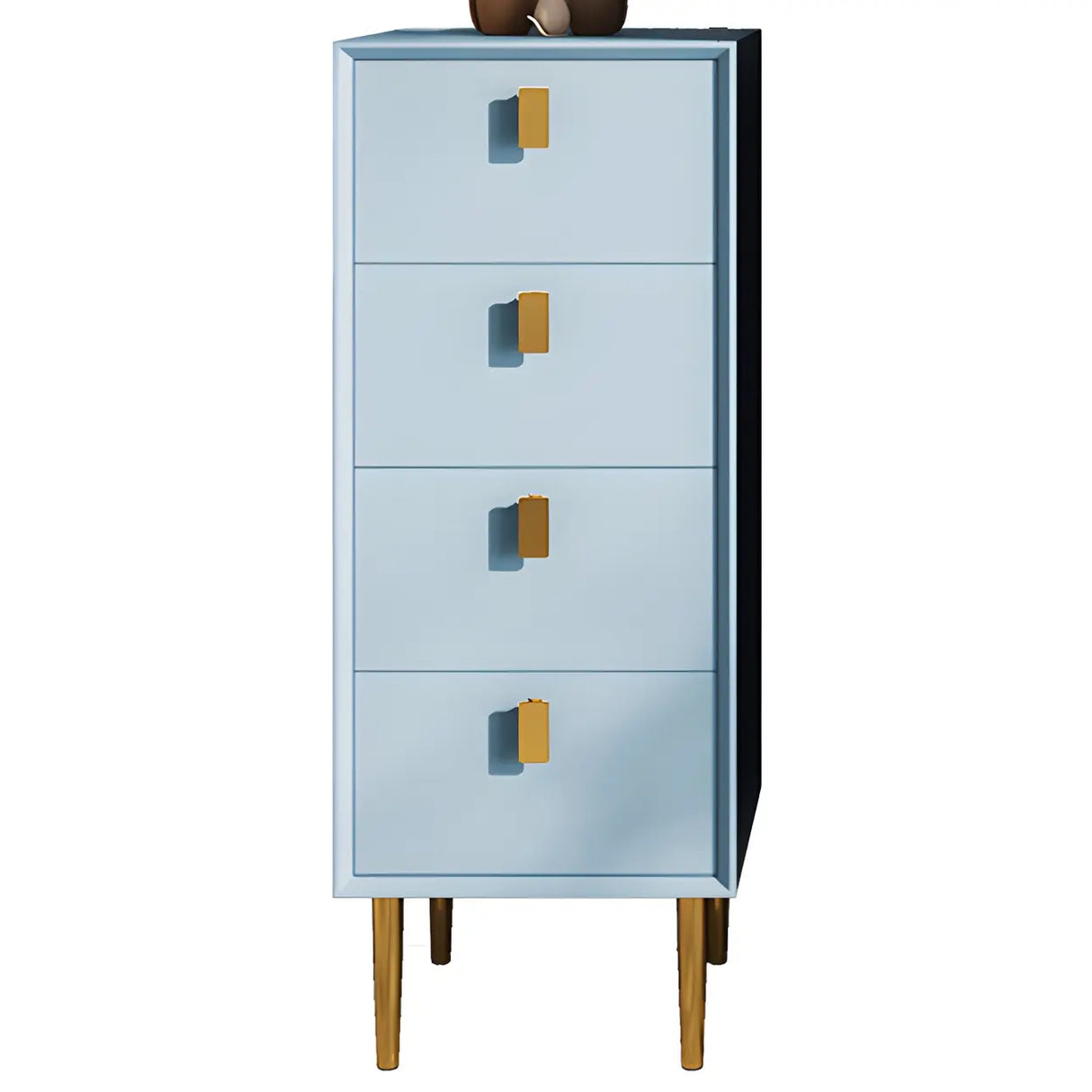 Vertical Glam Beige Pine Wood Dresser for Bedroom Image - 18