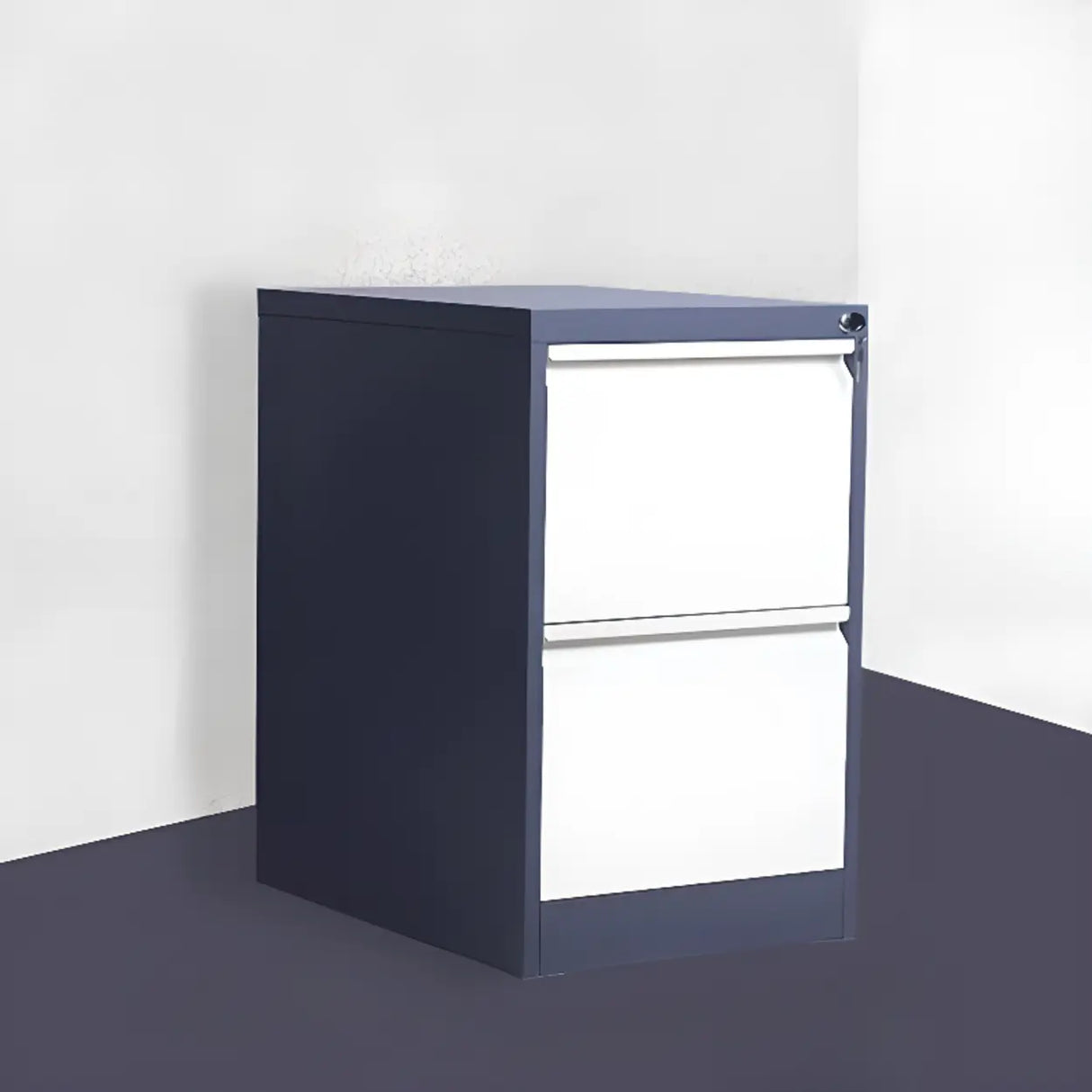 Vertical Metal White File Cabinet with Secure Storage Image - 14