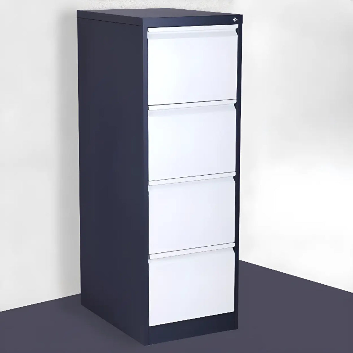 Vertical Metal White File Cabinet with Secure Storage Image - 16