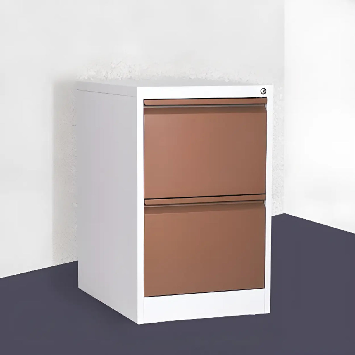 Vertical Metal White File Cabinet with Secure Storage Image - 23