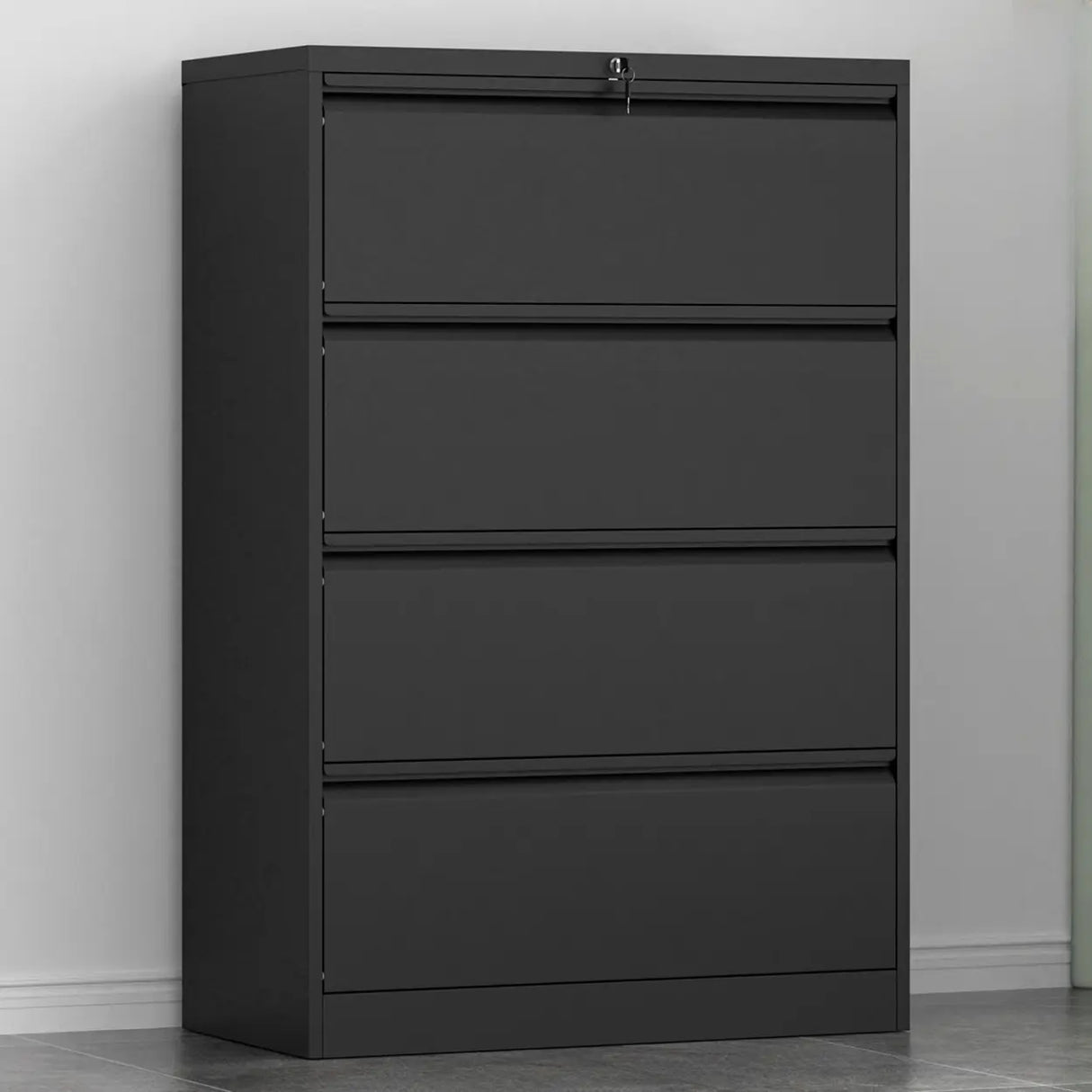 Vertical Metal White File Cabinet with Secure Storage Image - 31