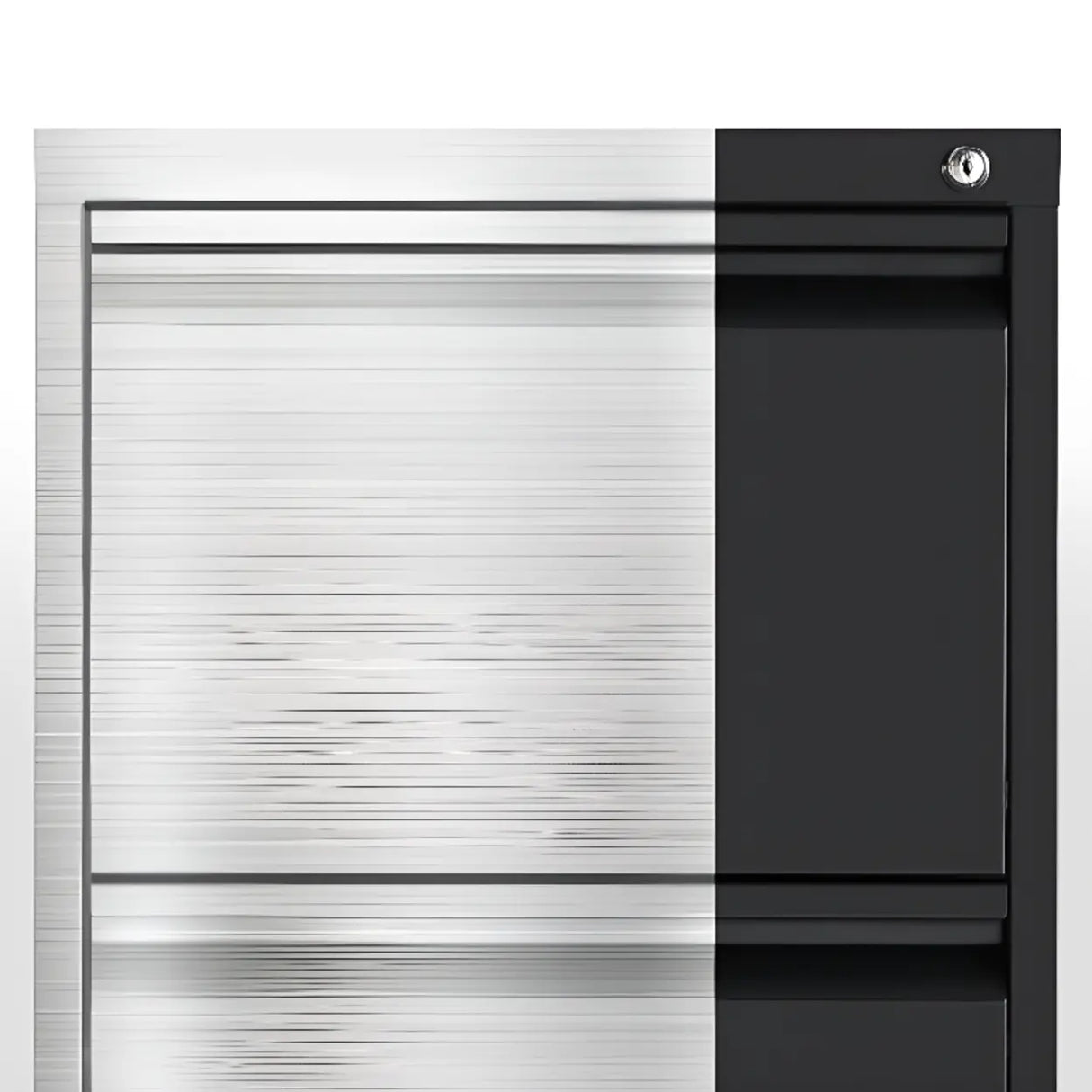 Vertical Metal White File Cabinet with Secure Storage Image - 8