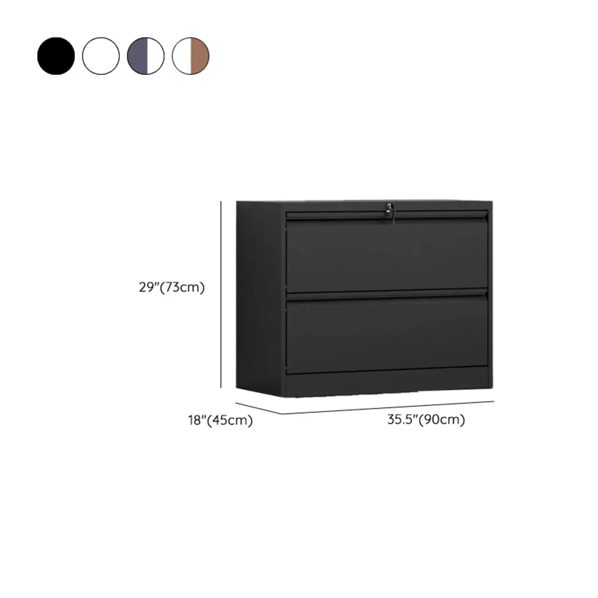 Vertical Metal White Storage Unit Lockable Filing Cabinet Image - 38