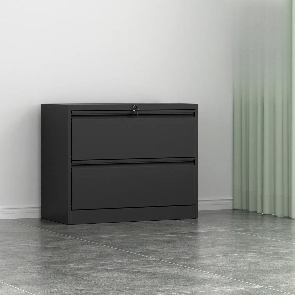 Vertical Metal White Storage Unit Lockable Filing Cabinet Image - 17