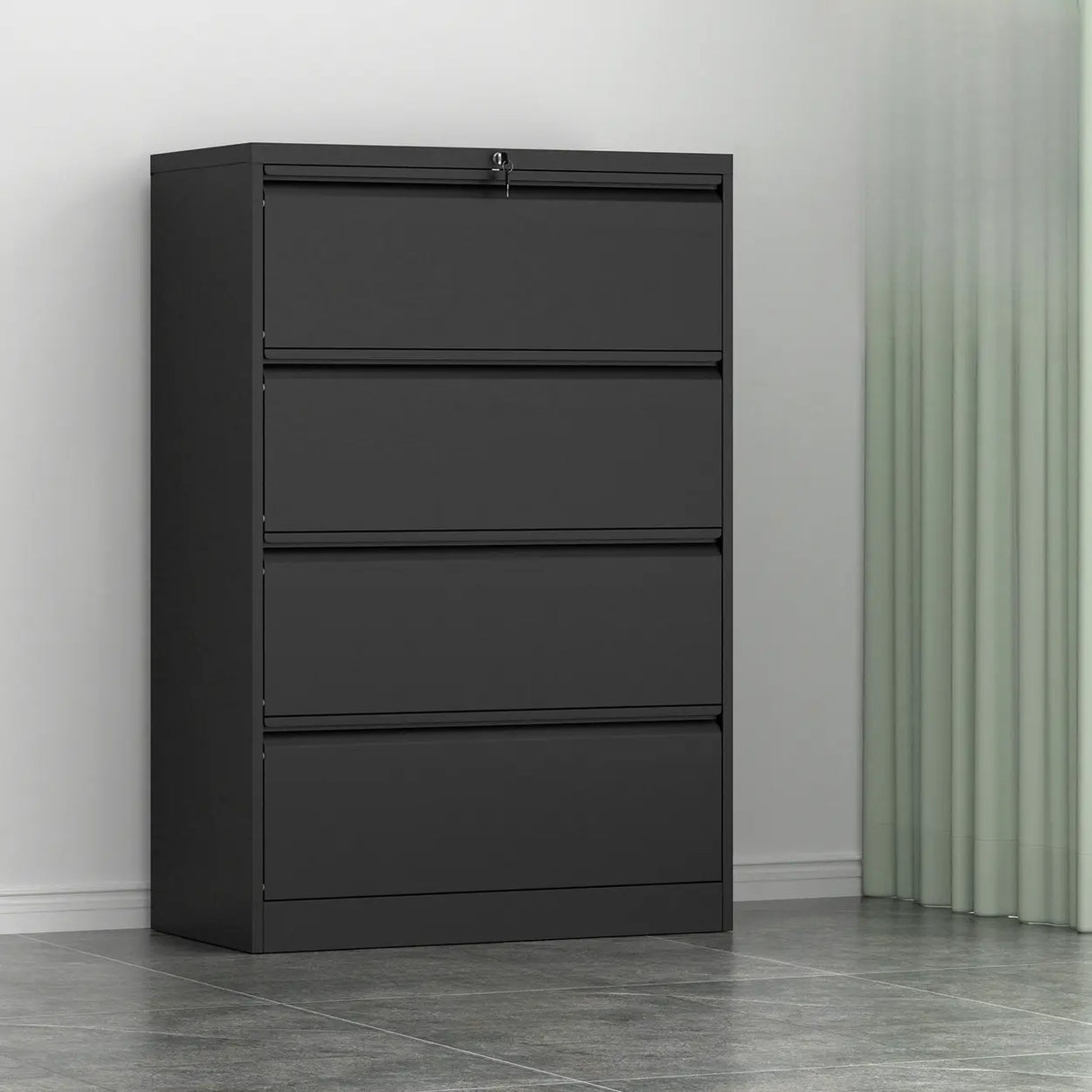 Vertical Metal White Storage Unit Lockable Filing Cabinet Image - 19