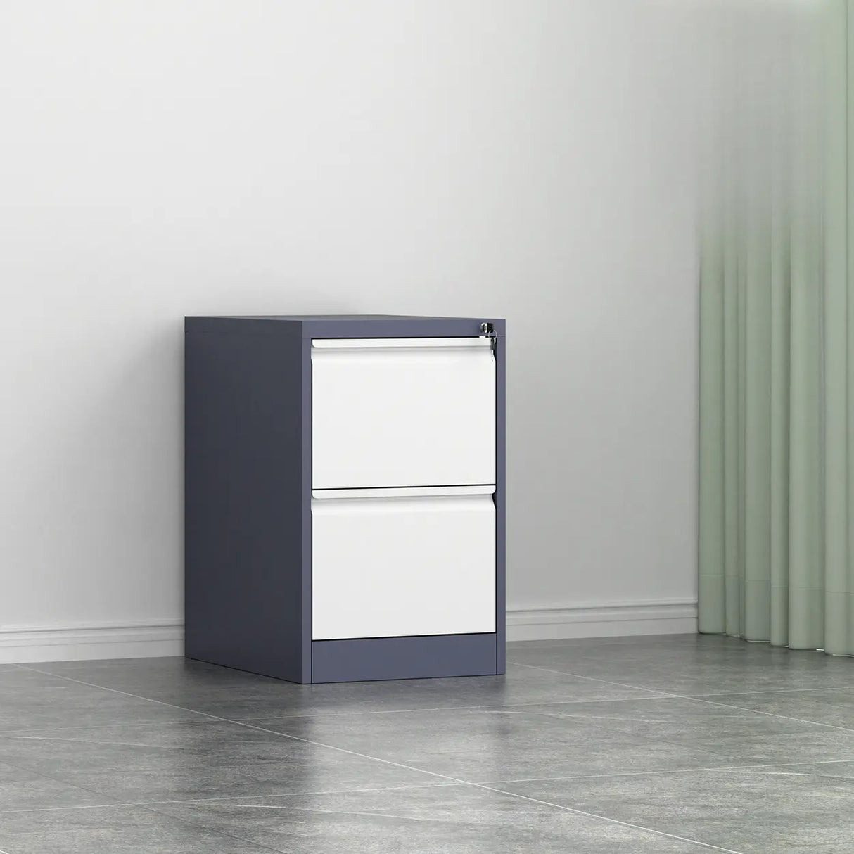 Vertical Metal White Storage Unit Lockable Filing Cabinet Image - 20
