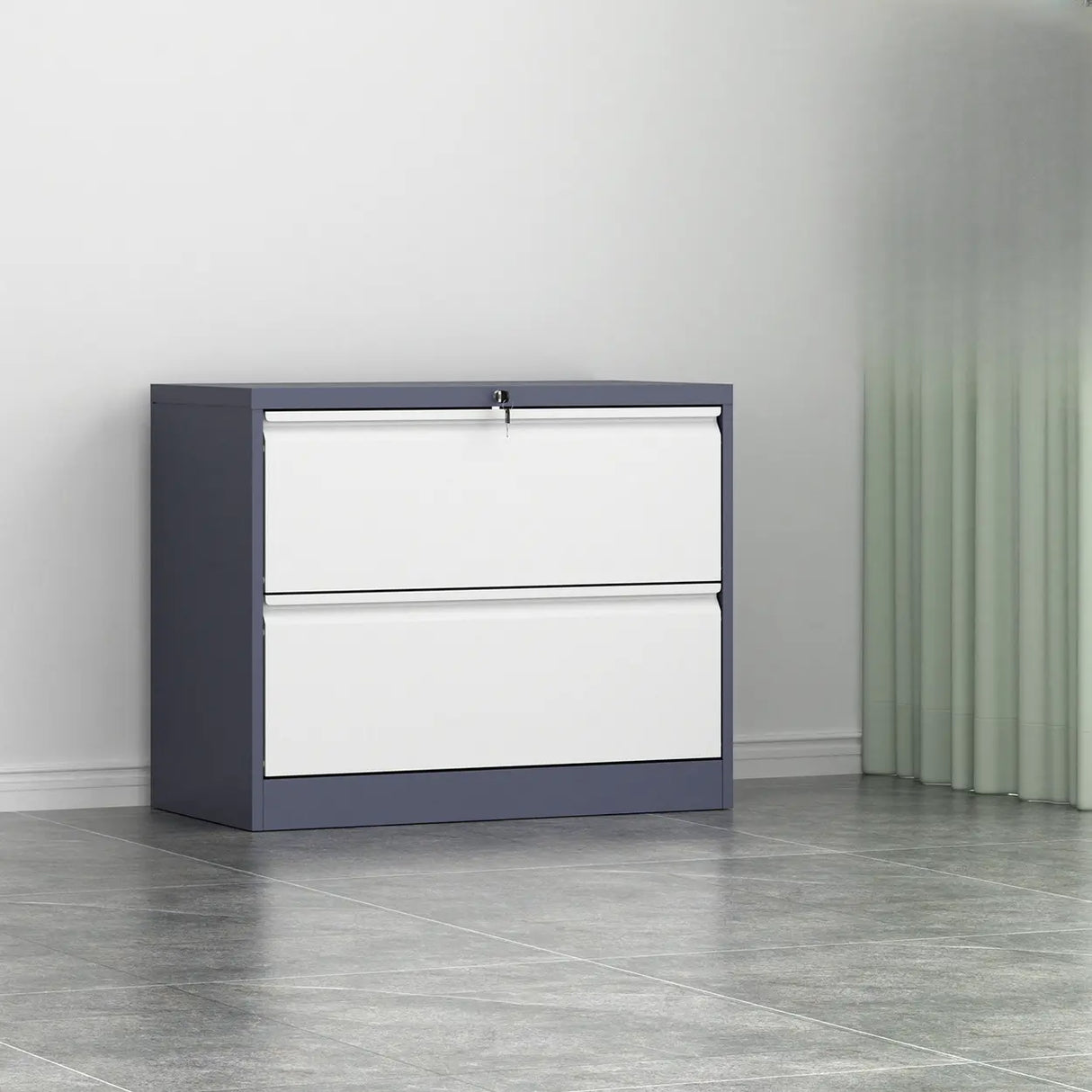 Vertical Metal White Storage Unit Lockable Filing Cabinet Image - 23