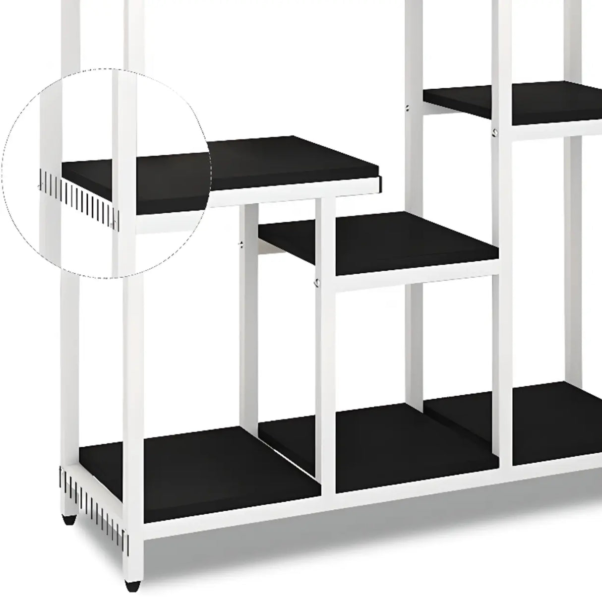 Vertical Modern Alloy Frame Open Etagere Bookshelf Image - 13