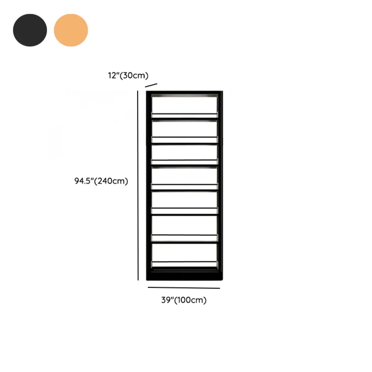 Vertical Modern Cube Steel Open Back Storage Bookshelf Image - 21
