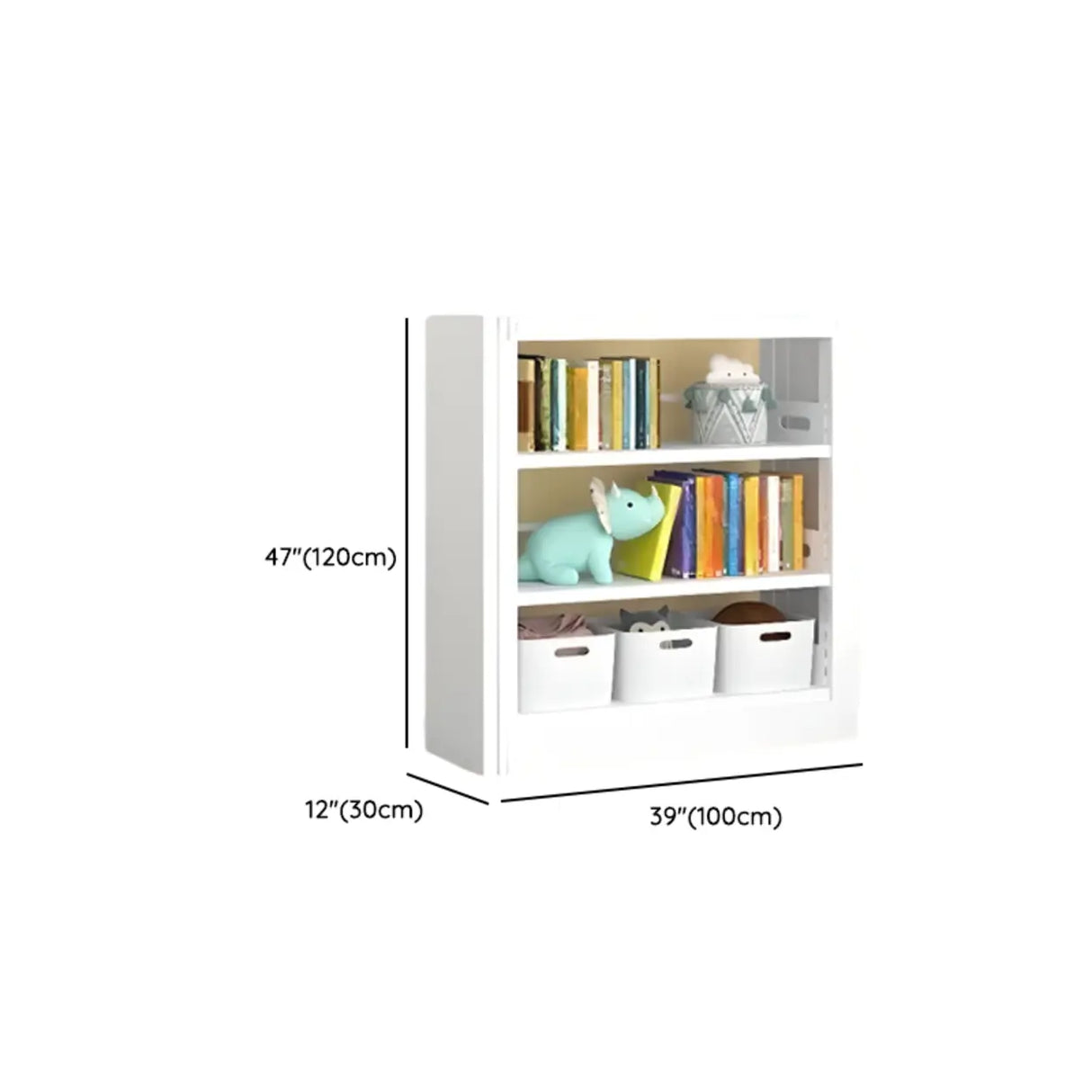 Vertical Modern Cube Steel Open Back Storage Bookshelf Image - 23