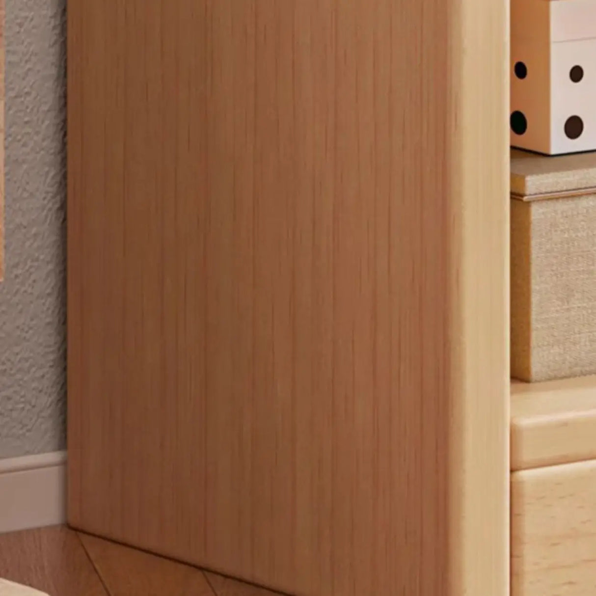 Vertical Simple 6-Shelf Wood Narrow Bookcase Brown Image - 14