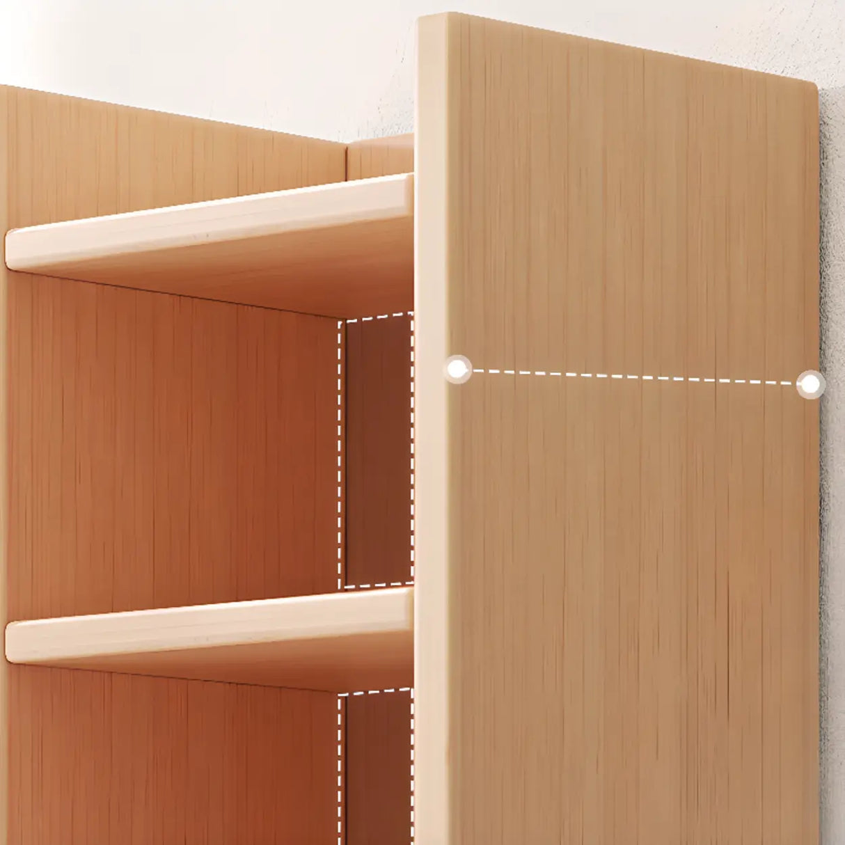 Vertical Simple 6-Shelf Wood Narrow Bookcase Brown Image - 6