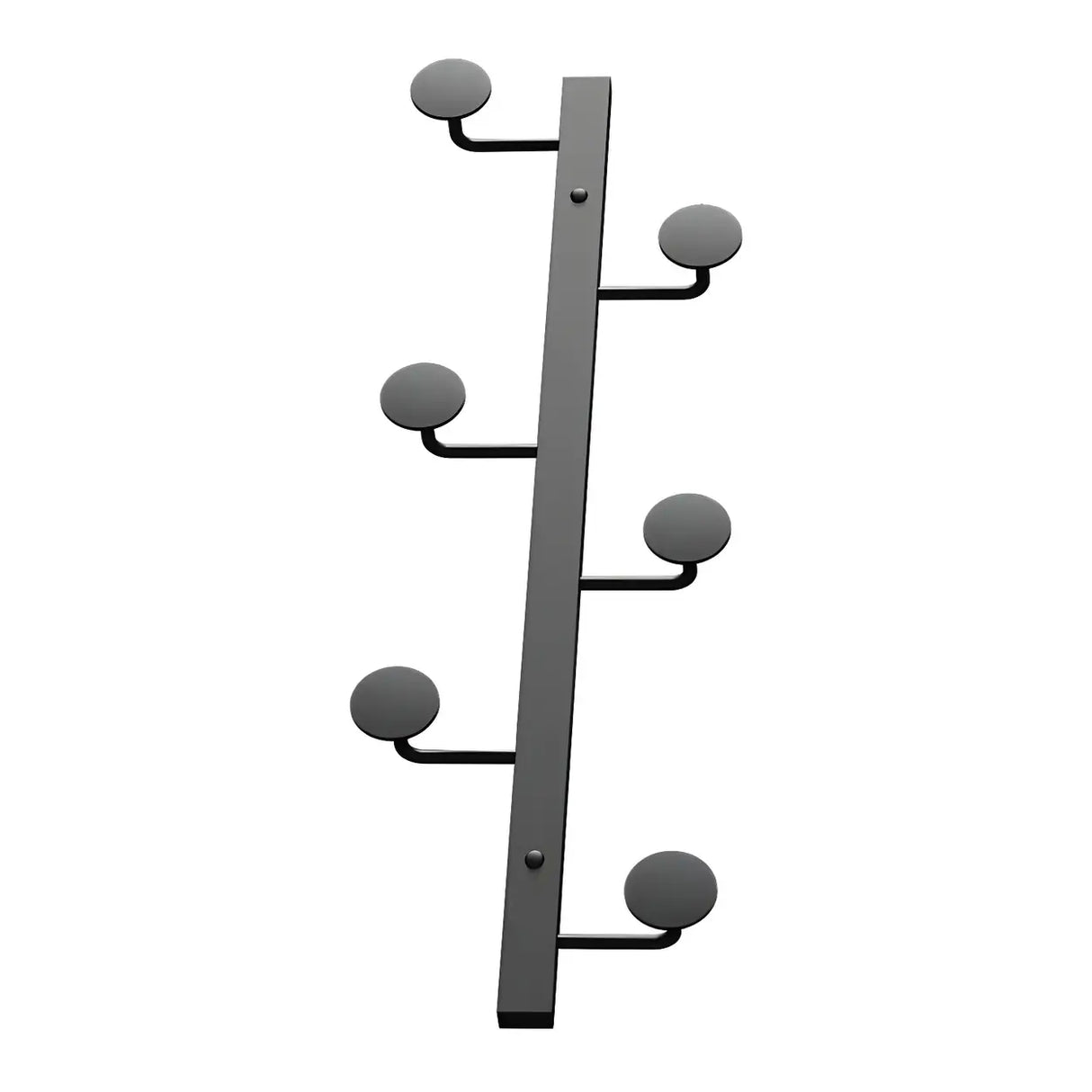 Vertical Steel Gold Wall-Mounted Coat Rack with Hooks Image - 10