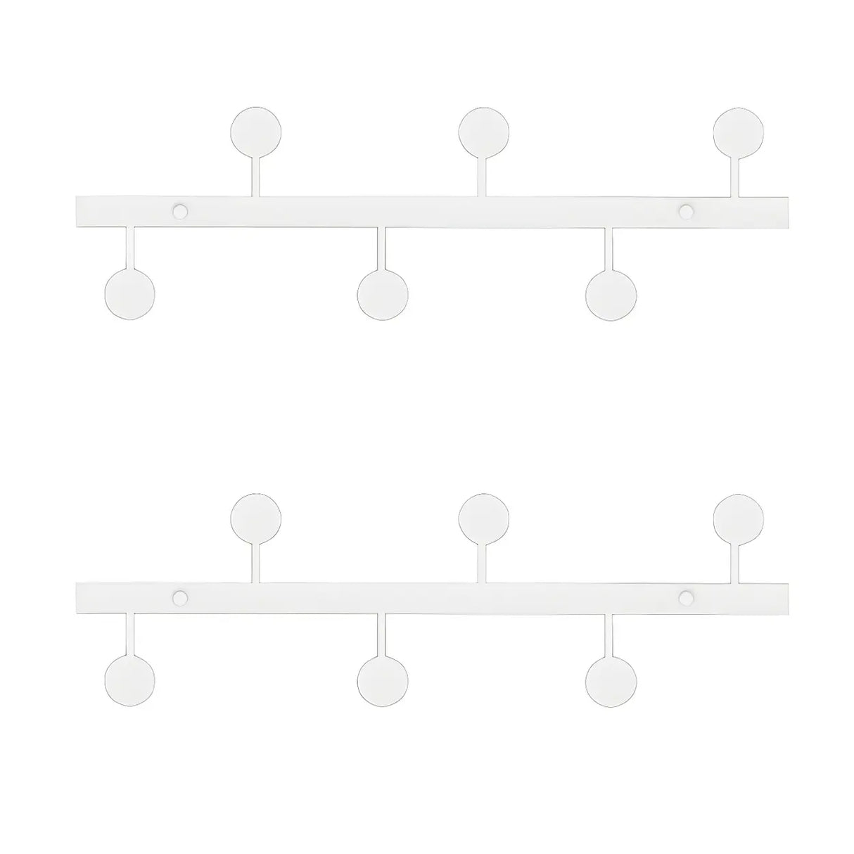 Vertical Steel Gold Wall-Mounted Coat Rack with Hooks Image - 15