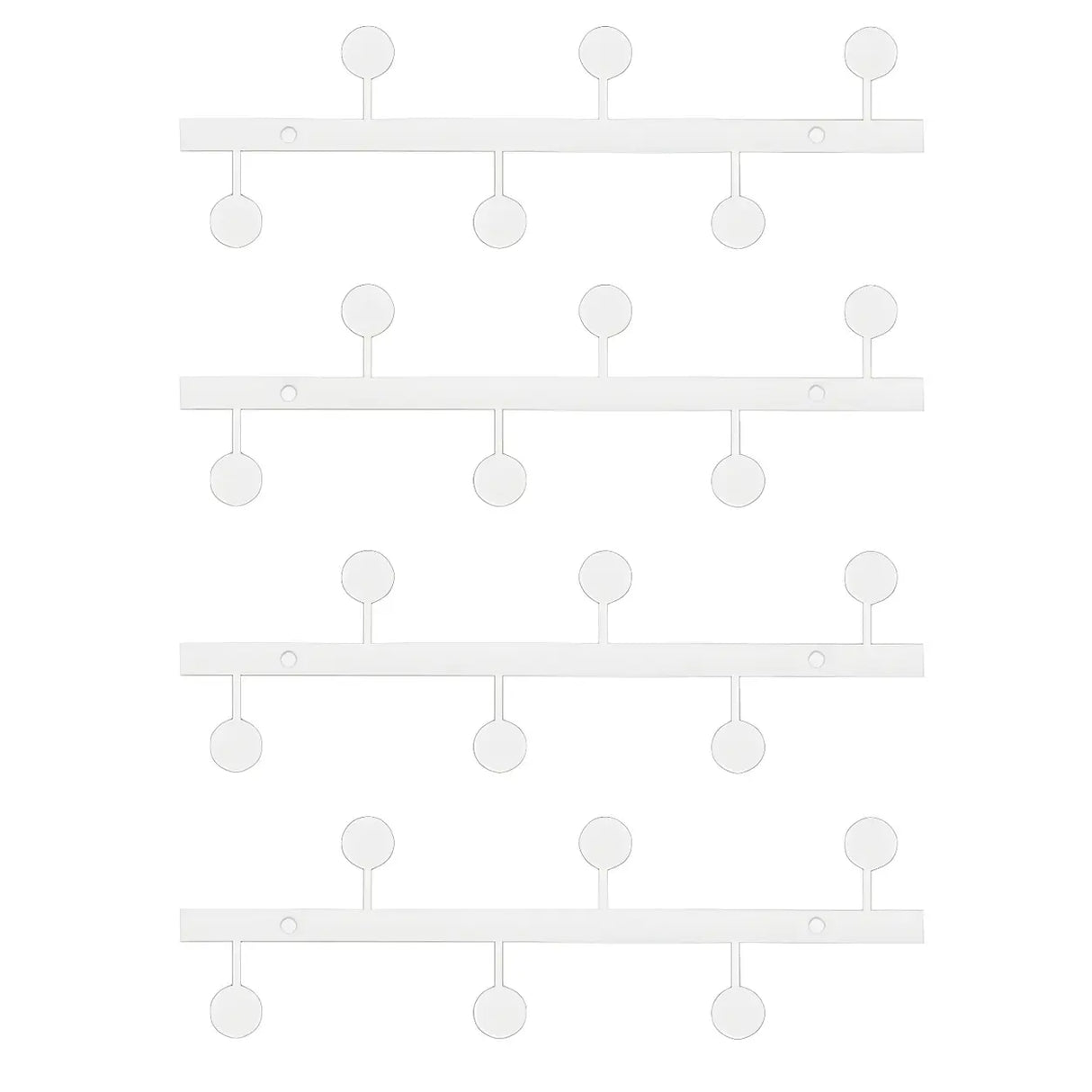 Vertical Steel Gold Wall-Mounted Coat Rack with Hooks Image - 17