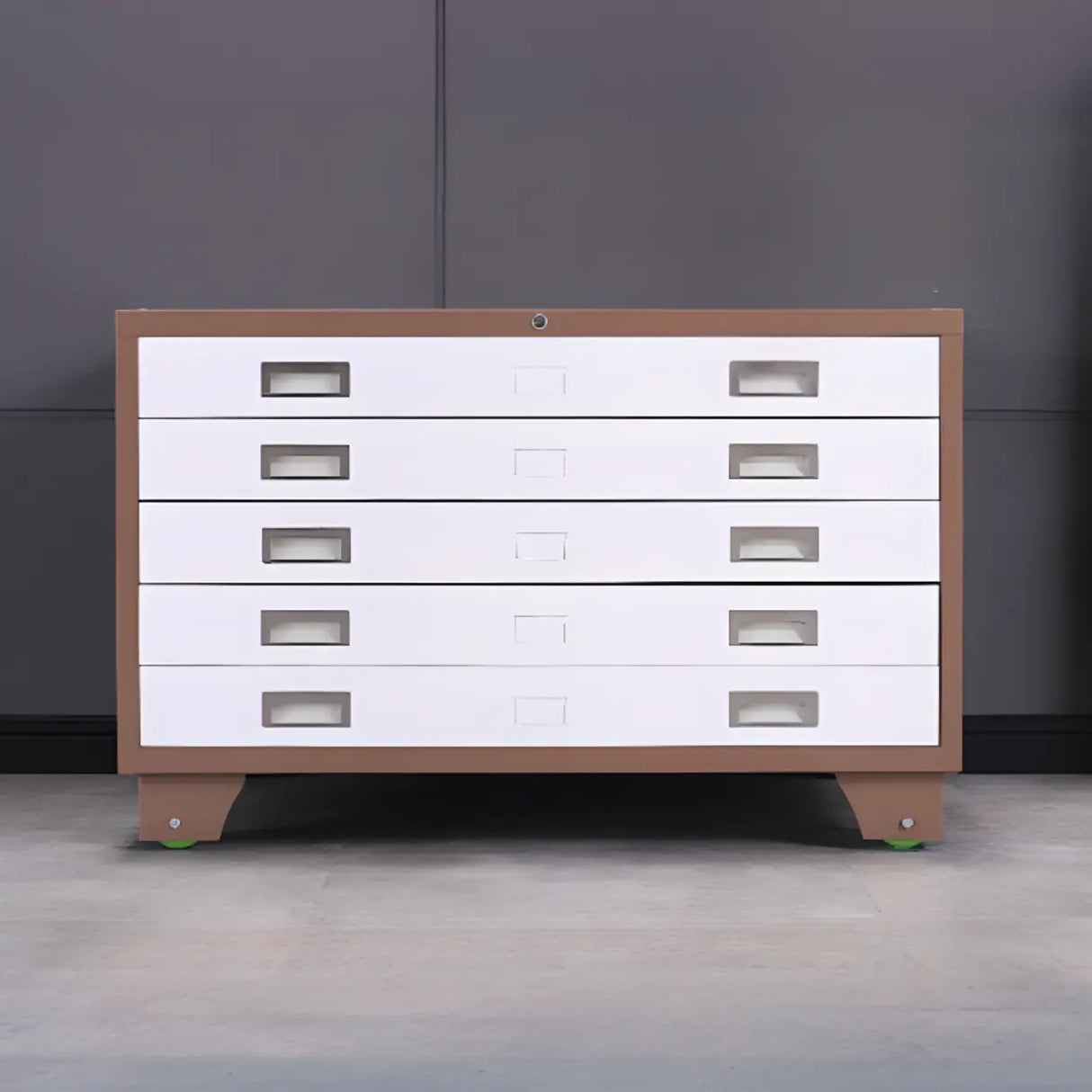 Vertical Steel White File Storage Cabinet with Drawers Image - 12