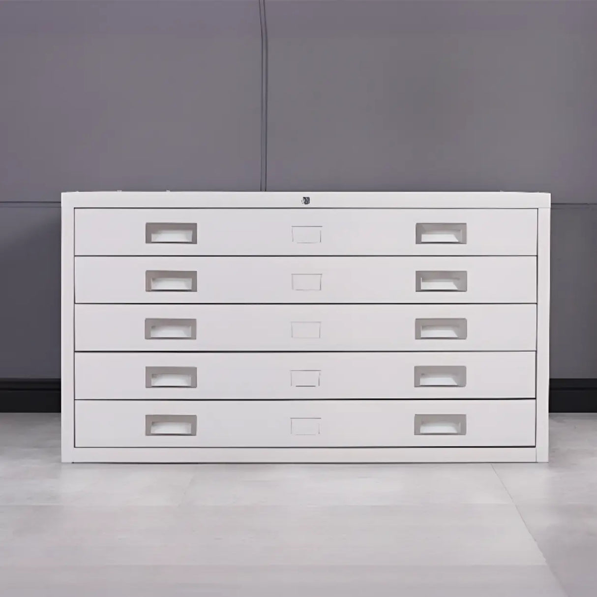 Vertical Steel White File Storage Cabinet with Drawers Image - 19