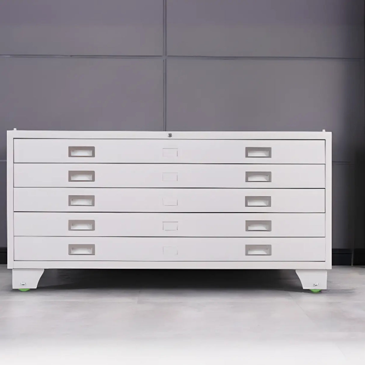 Vertical Steel White File Storage Cabinet with Drawers Image - 23