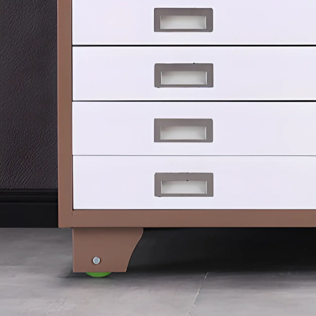 Vertical Steel White File Storage Cabinet with Drawers Image - 6